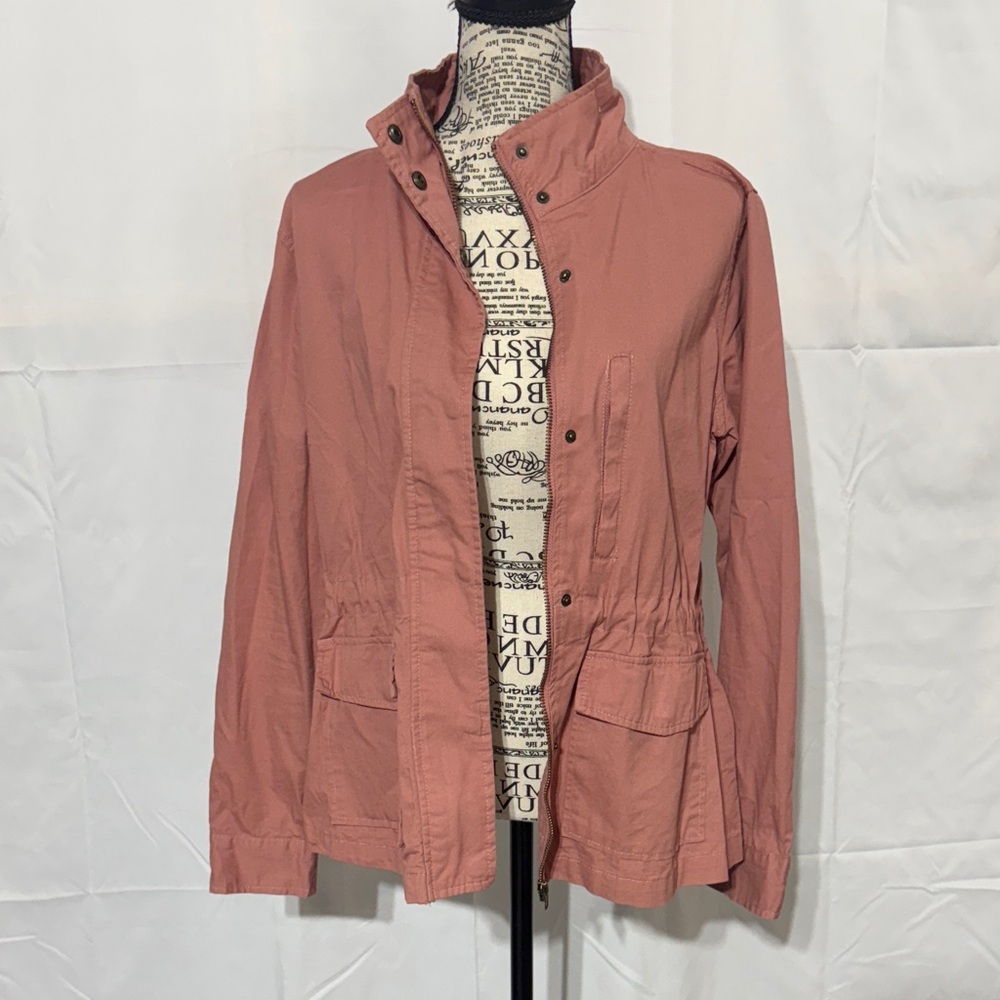 Women's Utility Jacket in Dusty Pink